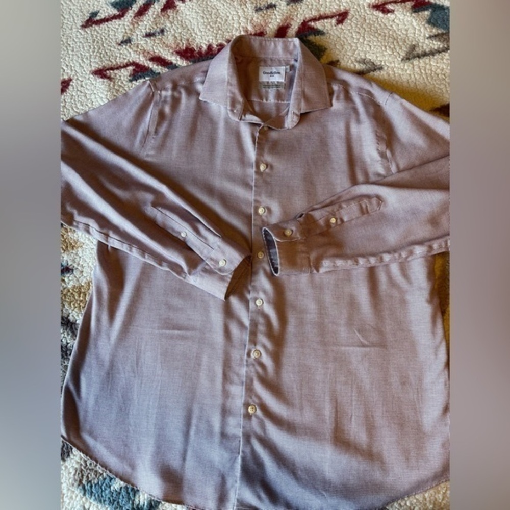 Mens Goodfellow&Co CL burgundy and white button down shirt 5/$20